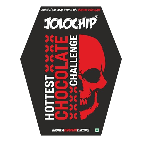 JOLOCHIP Hottest-Chocolate-Challenge | Extreme Spicy Chocolate Bar | 2.2 Million Scoville Heat Units | 10gm