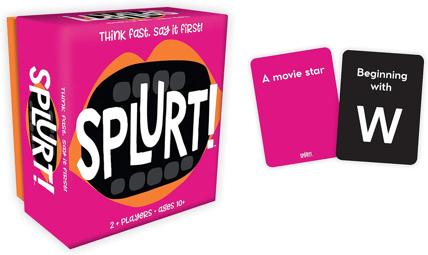 Gamewright - Party to Go - Splurt - Think Fast, Say It First - Ages 10+, 2-8 Players