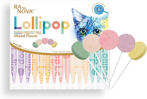 Ranova Kediler için Karışık Lezzetli Lolipop 15x1.4G