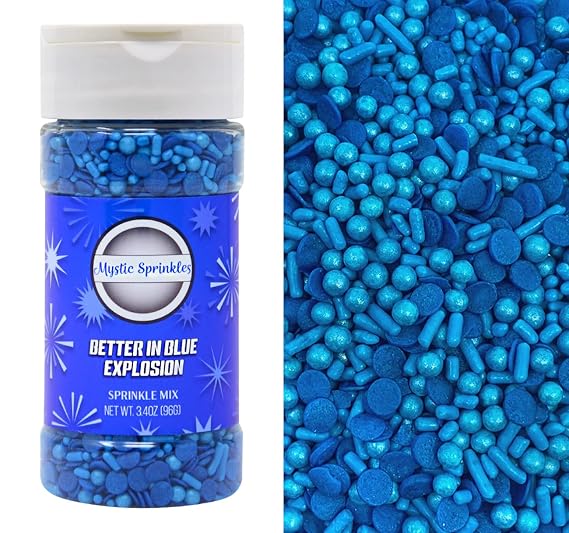 Mystic Sprinkles Sprinkle Explosion Sprinkles Mixes (Better in Blue Sprinkle Explosion 3.4oz)
