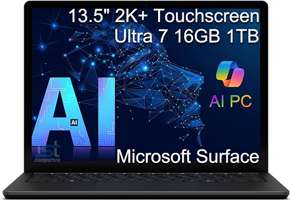 Microsoft Surface Laptop 6, Intel Ultra 7 165H, 16GB DDR5 RAM, 1TB SSD