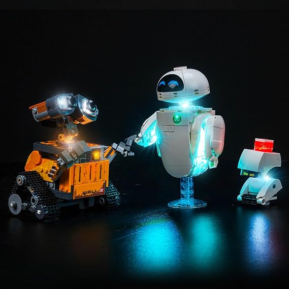 LED Light Set Compatible with Lego 43279 WALL-E and EVE (Not Model) Decoration Lighting Set Compatible with Lego WALL-E and EVE Creative Toys [Energy Class A]