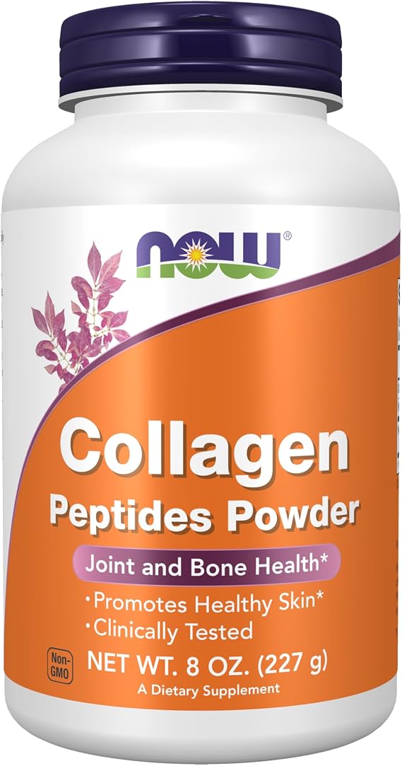 NOW Foods Supplements, Collagen Peptides Powder, Clinically Tested, Joint and Bone Health*, 8-Ounce