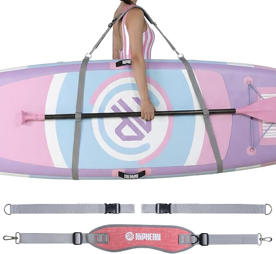 niphean SUP Carrying Strap, Adjustable Shoulder Strap for Paddleboard
