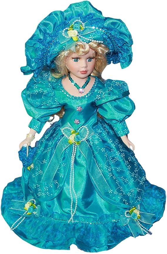 Miniature Porcelain Figure Dress Up Porcelain Doll for Decoration Birthday