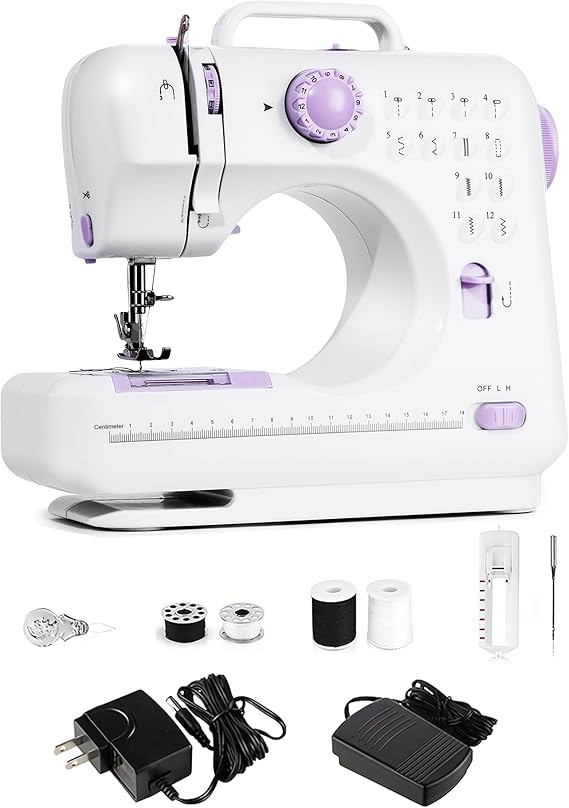 Portable Sewing Machine for Beginners,Maquina de Coser,Purple