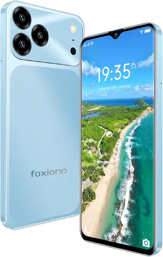 Unlock Mobile Phone 6.5 ONE HD Display 3GB RAM+ 16GB ROM/TF 256GB 4G LTE FDD TDD 2MP+ 16MP Camera 3000mAh 4 Atom High Speed (316Blue)