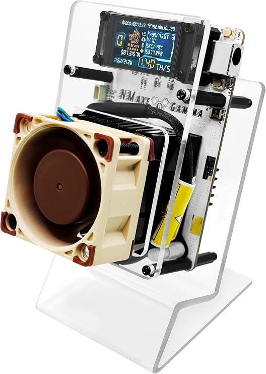 Heltec NMAxe Gamma Miner 1.2TH/s Bitcoin ASIC Miner Crypto Mining BM1370 Chip Solo Lottery Mining WiFi and Bluetooth 20W Low Power (Noctua 4020 PWM Silent Cooling Fan)