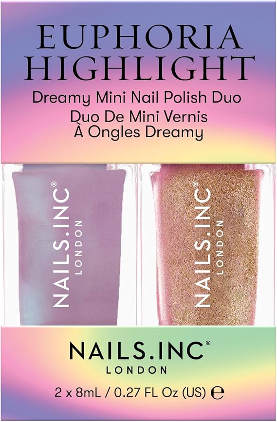 Nails.INC Euphoria Highlight Mini Polish Duo, Shimmer Shades