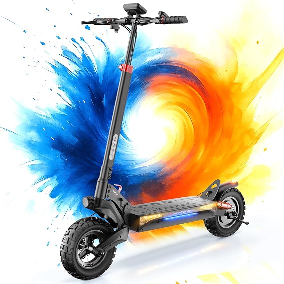 Circooter T4 Electric Scooter for Adults, 1000W Peak Motor & 28 MPH, 25 Miles Range, 10" Pneumatic Off-Road Tires, APP Control, Foldable for Commuting & Outdoor Adventure