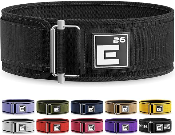 Self-Locking Weight Lifting Belt - Premium Weightlifting Belt for Serious Functional Fitness, Weight Lifting, and Olympic Lifting Athletes - Lifting Support for Men and Women