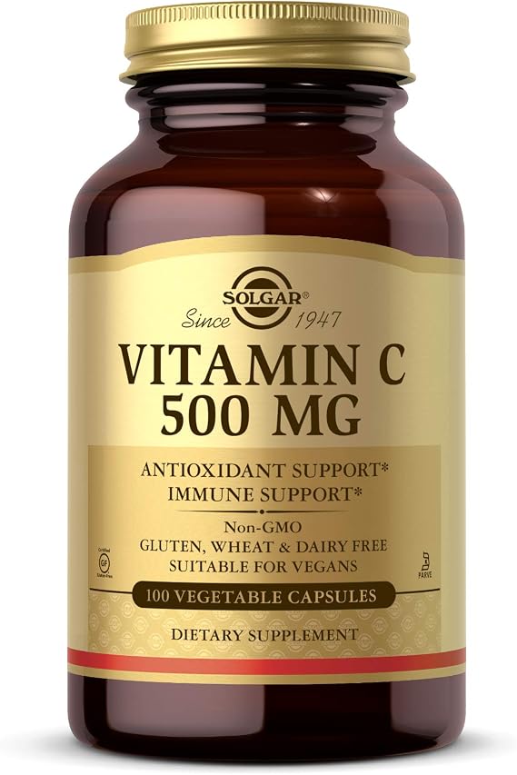 Solgar Vitamin C 500 mg, 100 Vegetable Capsules - Overall Health