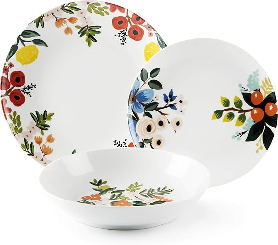 Excelsa Naif Frida Dinner Service 18 Pieces Multi-Coloured