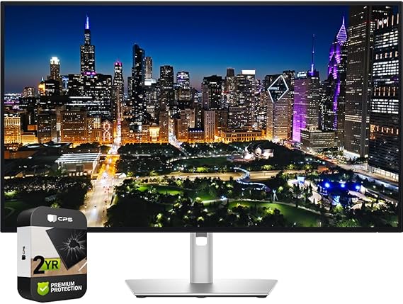 Dell DELL-U3225QE UltraSharp 32 inch 4K UHD 120Hz 16:9 IPS Black Monitor Bundle with 2 YR CPS Enhanced Protection Pack