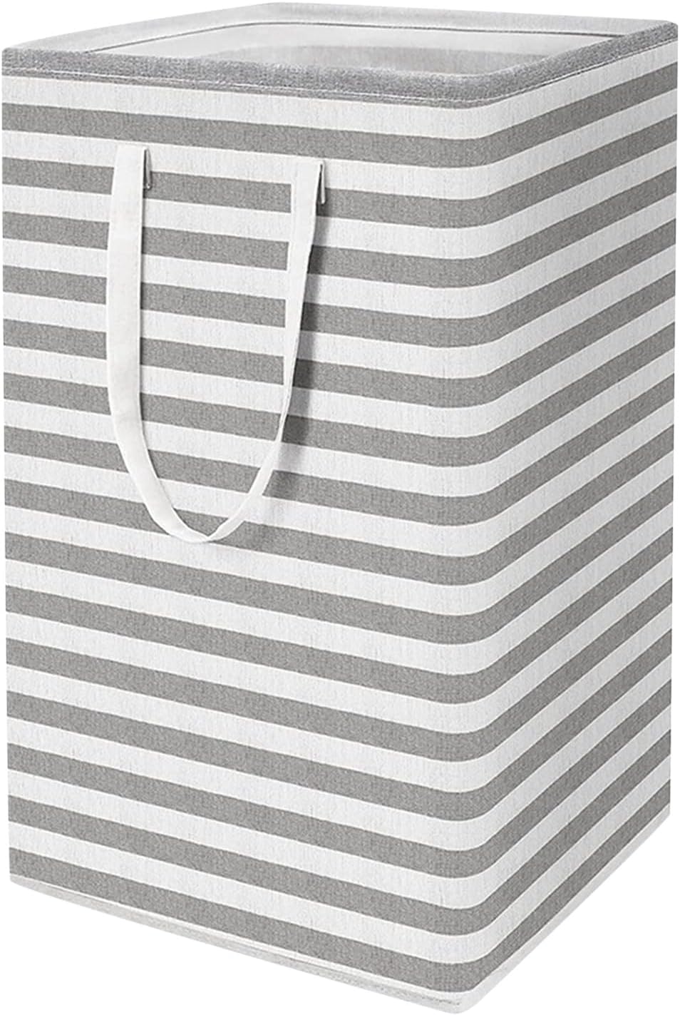 Long Storage Bins 1 PCS Freestanding Laundry Hamper Collapsible Tall Clothes Hamper with Extended Handles for Clothes Toys in The Dorm and Family