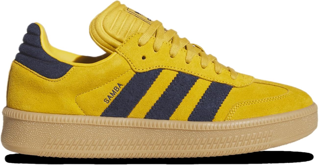 adidas Samba XLG - Men's (JP7781, Bold Gold/Night Indigo/Warn Vanilla)