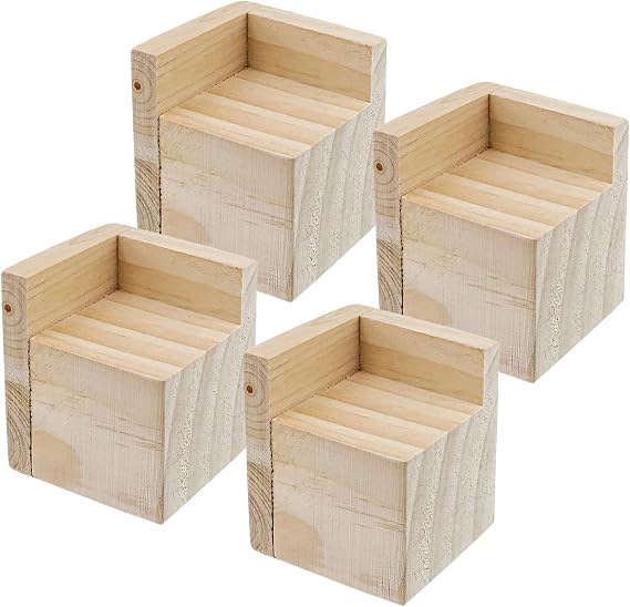 Furniture Riser 4Pcs, 2 Inches Rising Height, 2 Inches Width, Corner Mount