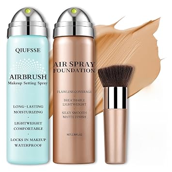 Airbrush Foundation with Airbrush Setting Spray