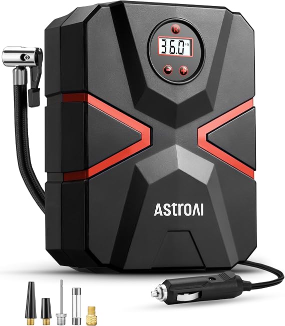 AstroAI Tyre Inflator Air Compressor 12V DC, Digital Car Tyre Pump 150PSI