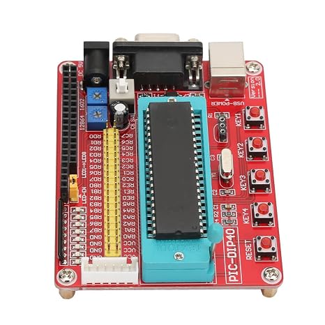 8051 Microcontroller Development Board with Pic16F877A and RS232 Interface for Learning