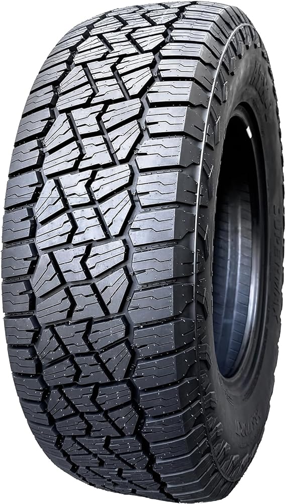Supermax ATX-1 LT245/75R17 121/118S All Terrain E (10 Ply) All Season Tire | Light Truck All Terrain All Season Traction 121/118S Rated E (10 Ply) Radial Construction Black Sidewall Tire