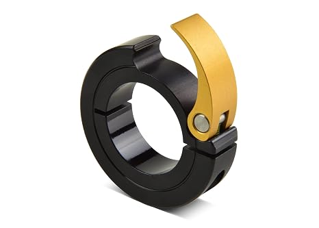 Ruland QCL-5-A Anodized Aluminum Quick Clamping Shaft Collar, One Piece, 0.394" Width, 1.496" OD, 0.3125" Bore