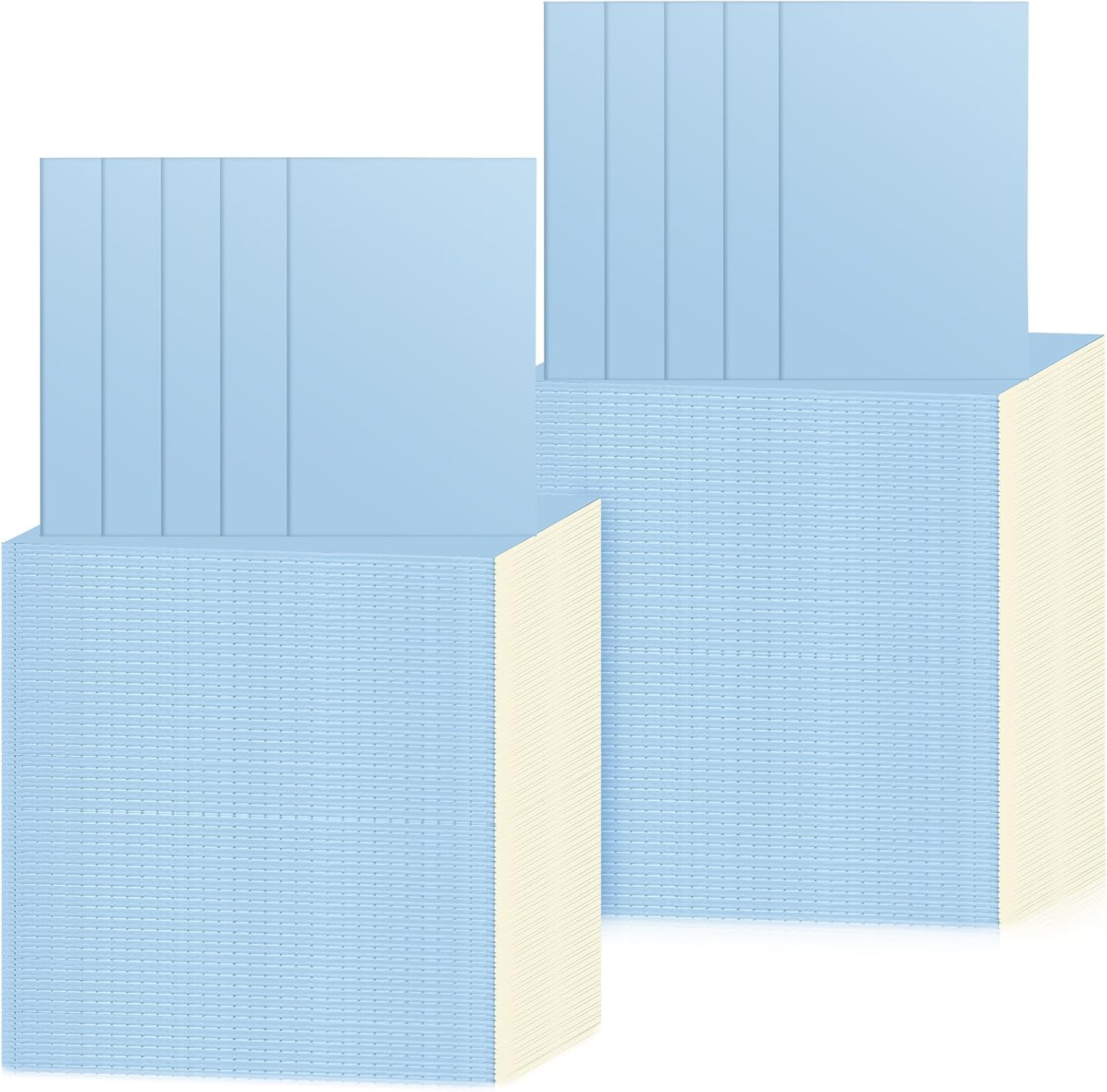 Handepo 100 Pack Composition Notebooks A5A6 Ruled Lined Composition Kraft Notebooks Bulk Soft Cover Journals Travel Diary Memo for Students Classroom Office SuppliesA5,Blue