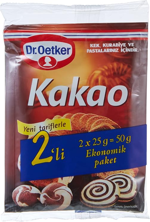 Dr. Oetker Kakao 25 gr x 2 Adet