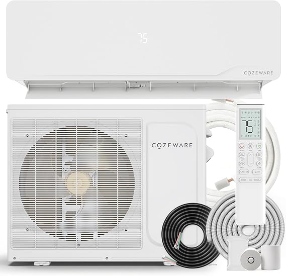 9000 BTU Mini Split AC/Heating System 115V 18 SEER2