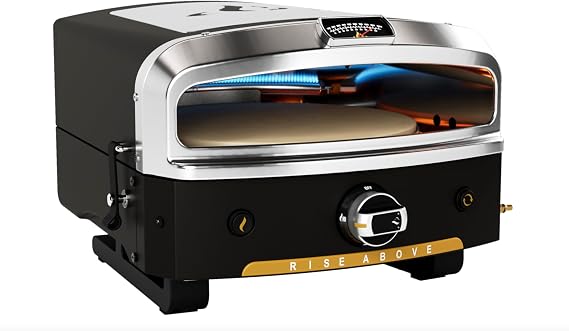 HALO Versa 16 Pizza Oven | 16 Rotating Stone, Patented Dual Burner System, 5-Minute Pizzas, Easy Clean | Propane Powered | HZ-1004-ANA