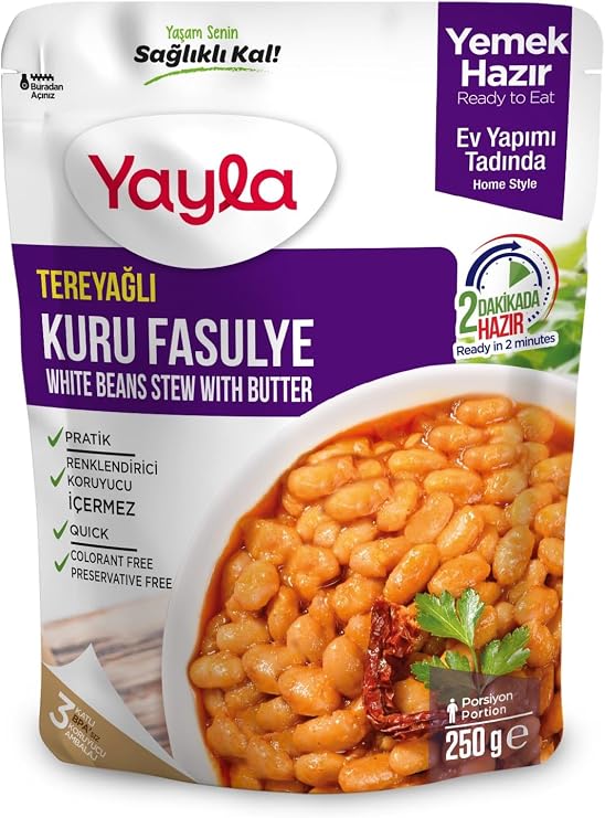 Yayla Yemek Hazır Tereyağlı Kuru Fasulye 250 Gram