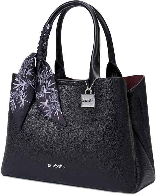 Black Women Purses and Handbags for Women - Small Tote Shoulder Bag Satchel Purse with adjustable belt Fashionable Ladies bags 3 compartments summer 2025 Hobo purse