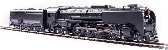 Broadway Limited 6647 Union Pacific 4-8-4, Class FEF-3, Unlettered, Black & Graphite, Paragon4 Sound/DC/DCC, Smoke, HO