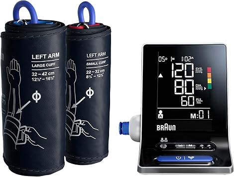 Braun ExactFit 3 Upper arm blood pressure monitor - Colour-coded Indicator - 2 Cuff Sizes - For Home Use - BUA6150