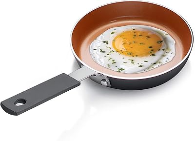 Gotham Steel Mini Egg and Omelet Pan with Ultra Nonstick Titanium & Ceramic Coating - 5.5, Dishwasher Safe, Stay Cool Handle