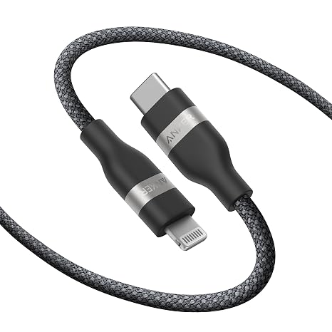Anker USB C to Lightning Cable, Upcycled-Braided Cord (6 ft)