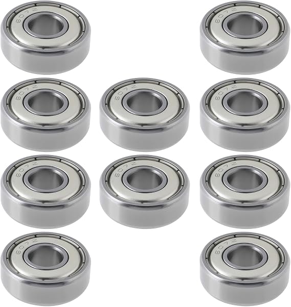 10Pcs 607ZZ Deep Groove Ball Bearing Double Shield for 607 2Z SKF, 607 ZZ IBU KOYO NTN, 7x19x6mm