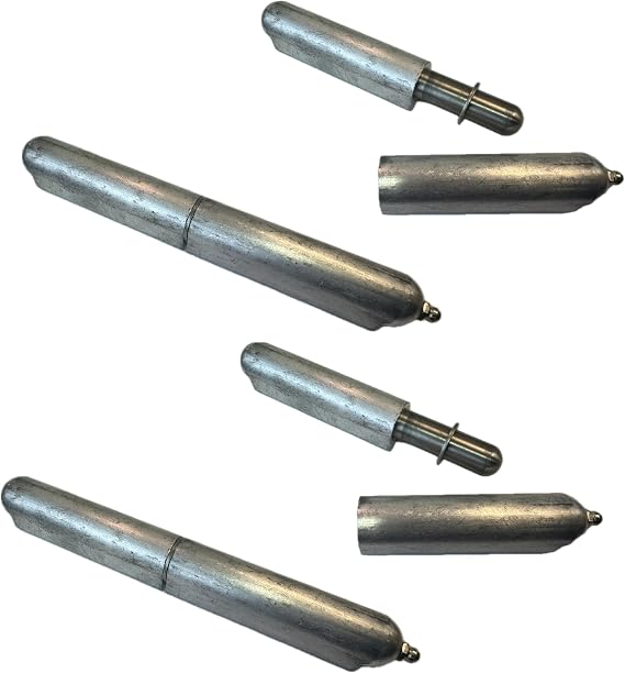 8 INCH Aluminum Bullet Hinge, Weld On with Zerk (Grease Fitting) (4)