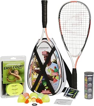 SpeedmintonSpeedminton Junior Set - Original Speed Badminton/crossminton Children's Set Includes 2 Kids Rackets, 2 Fun Speeder and Bag.