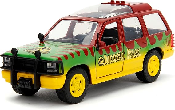 Jada Jurassic Park 1:32 1993 Ford Explorer Die-Cast Car, Toys for Kids and Adults
