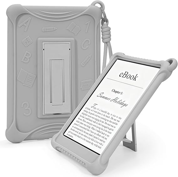 Silicone Case for 7" Kindle Paperwhite & Colorsoft 12th Gen 2024, Grey