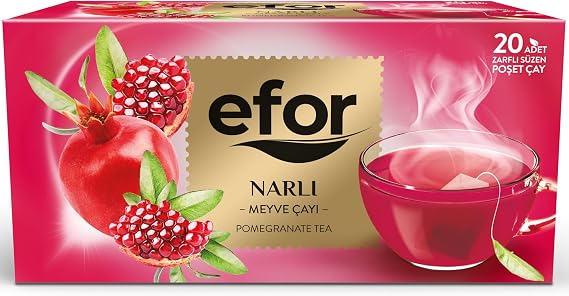 Efor Pomegranate Glass Bag Fruit Tea 20x2g