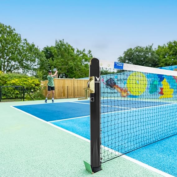 Vermont Pickleball Posts | Regulation Size, Weatherproof Steel Posts with Optional Ground Sockets - Posts Only