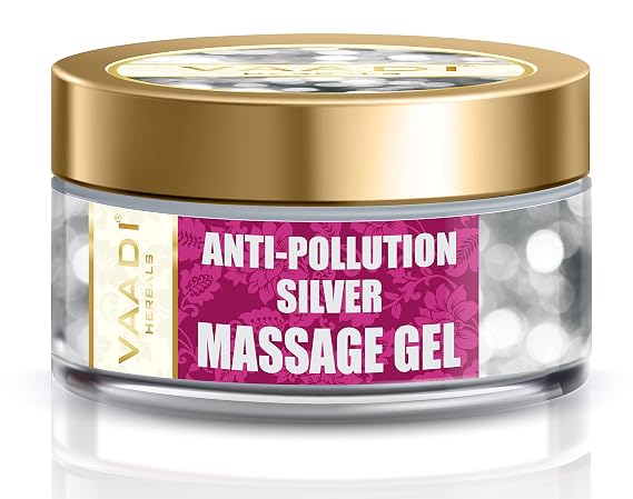 Vaadi Herbals Massage Gel - All Natural Herbal Gel - 50 Grams - (Silver Massage Gel)