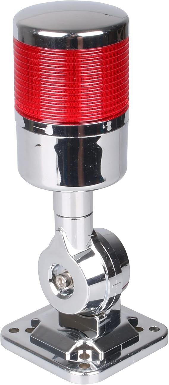 110V to 220V LED Stack Tower Lights, Industrial Warning Lights, Andon Lights, Column Signal Tower Indicator Lamp Beacon, Continuous/Flashing Light Switchable, 1 Layer (Without Buzzer)
