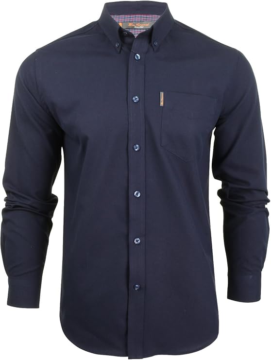 Ben Sherman Men's Button-Down Collar Oxford Shirt, Long Sleeved, Regular Fit