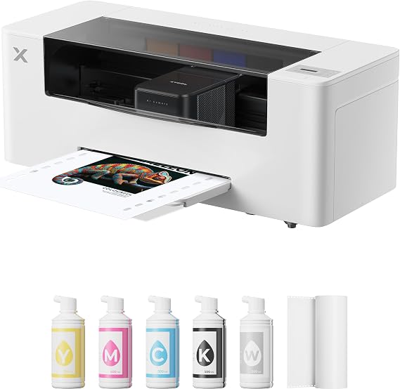 xTool Apparel Printer, 14'' A3 DTF Printer T-Shirt Printing, High-Speed Transfer Machine with Dual I1600 Printheads, Multi-Fabric Compatible DTF Machine, 24/7 Auto-Maintenance