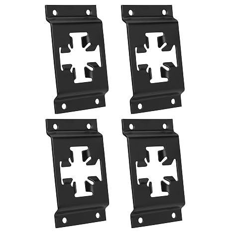 X-Track Single Piece 4 Pk - Matte Black