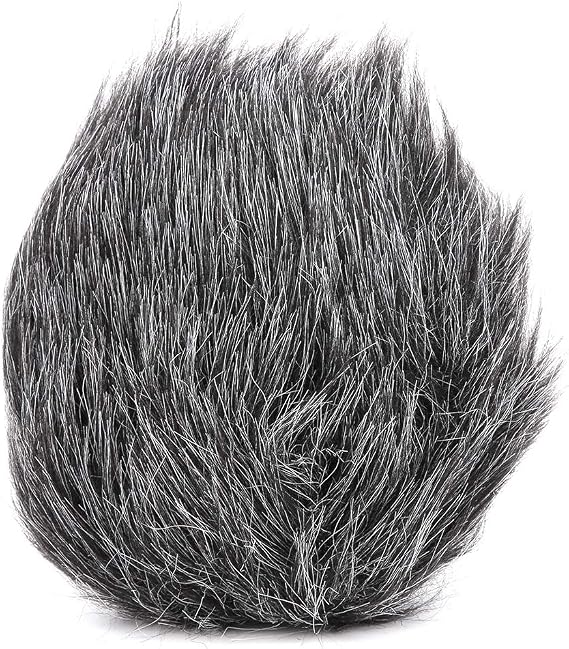 Microphone Furry Windscreen for BOYA by MM1, Mic Windshield Windscreen Fur, Mic Wind Cover for Reducing Wind Noise, Outdoor Recording, Made of Quality Plant Fluff