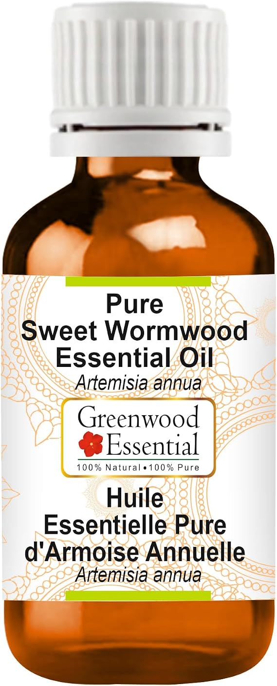 Greenwood Essential Pure Sweet Wormwood Essential Oil (Artemisia annua) Steam Distilled 5ml (0.16 oz)